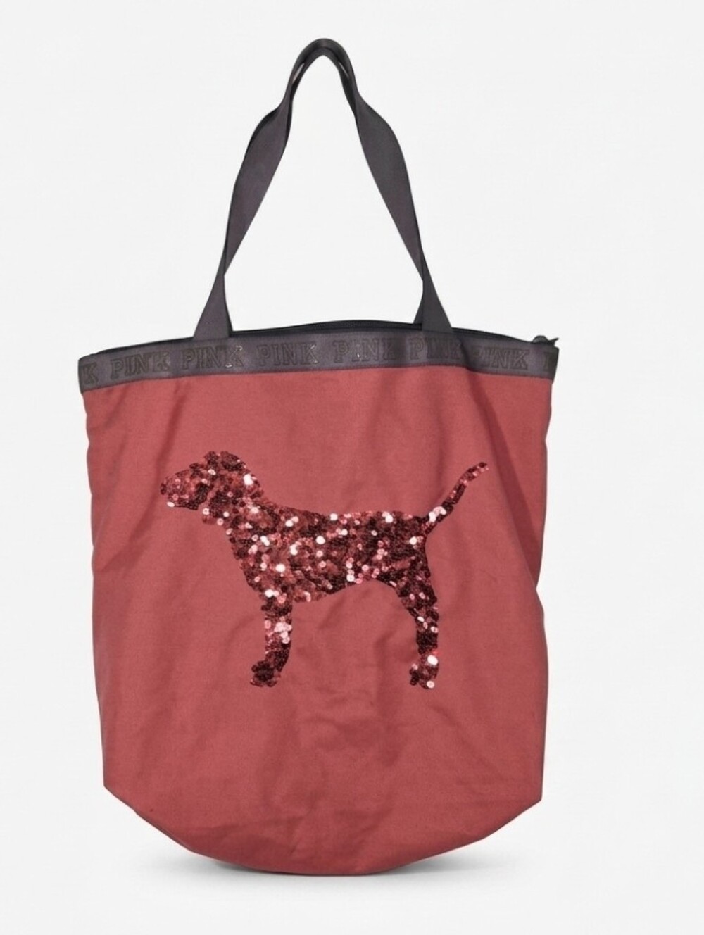 PINK Victoria's Secret full zip sequin tote